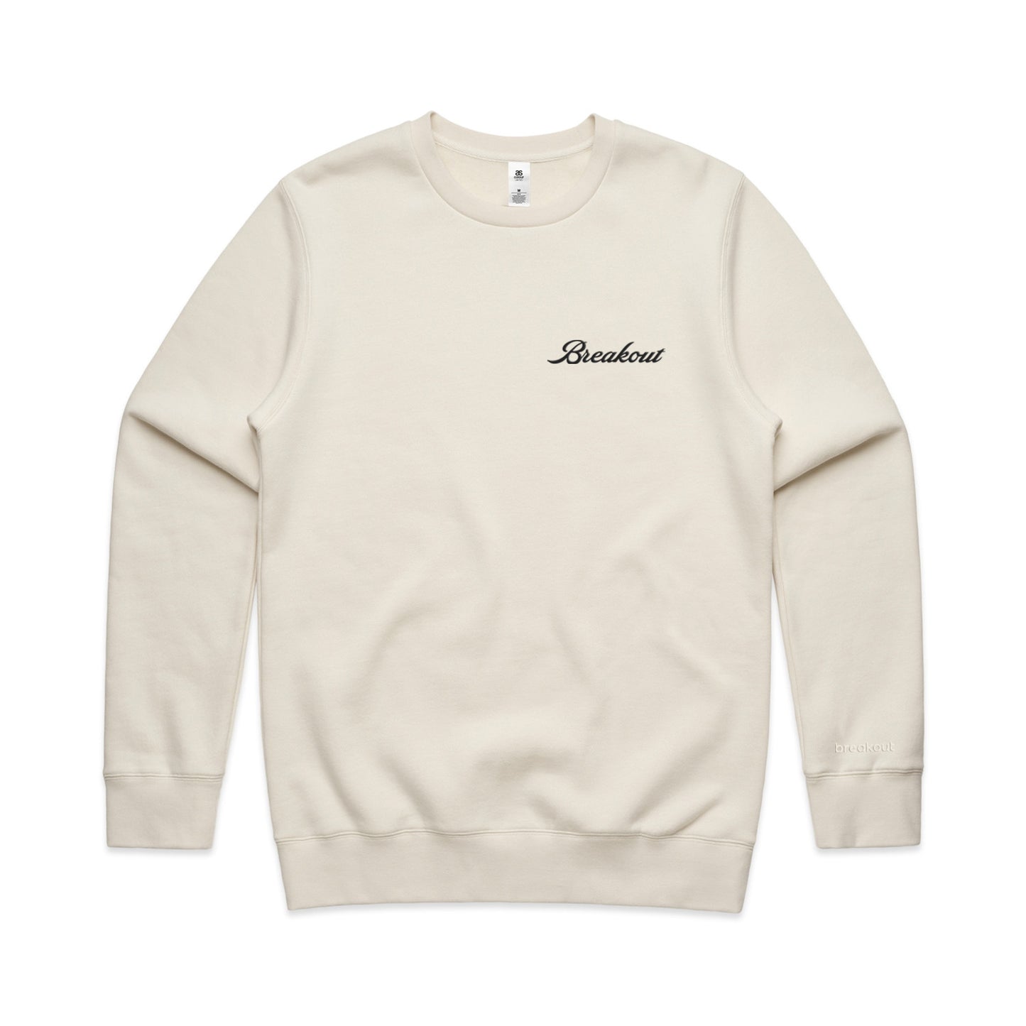 EMBROIDERED CREWNECK - IVORY