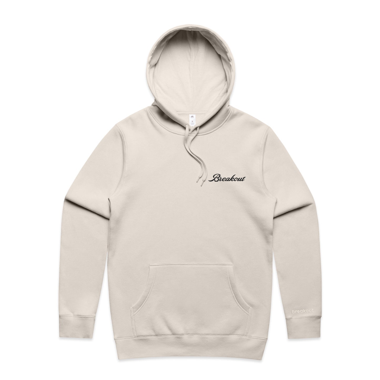 EMBROIDERED HOODIE - IVORY