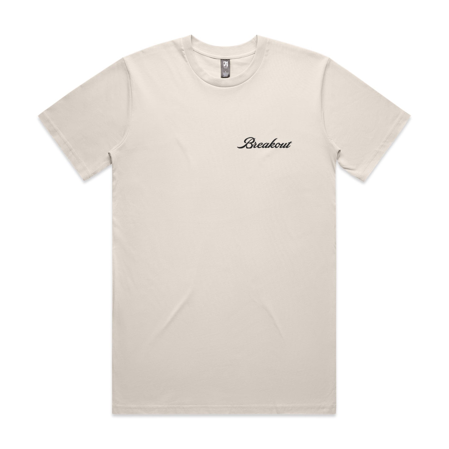 EMBROIDERED & PRINT TEE - IVORY