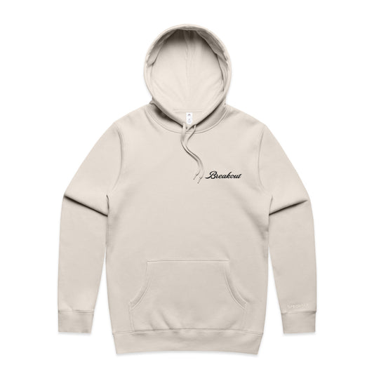 EMBROIDERED HOODIE - IVORY
